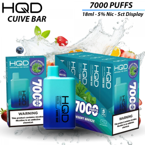 HQD Cuvie Bar 7000PF Disposable 18ml 5% Nic - 5ct Display*